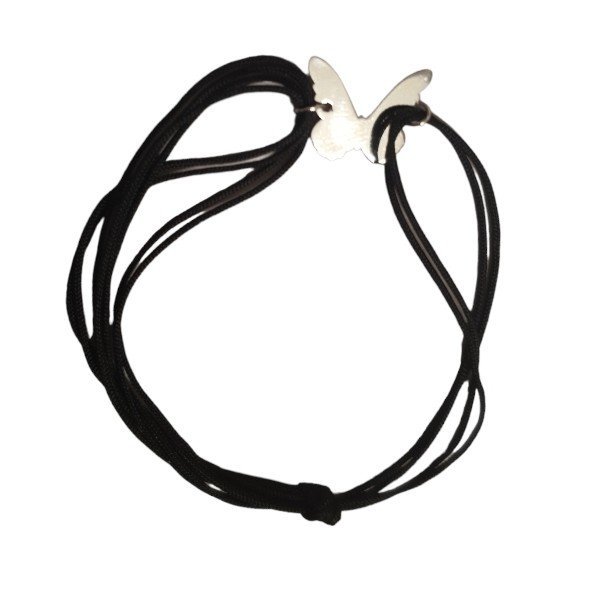 ankabizuteria.pl Bransoletka na czarnym sznureczku - regulowana ze s