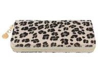 Portfele - PORTFEL damski szary we wzory - miniaturka - grafika 1