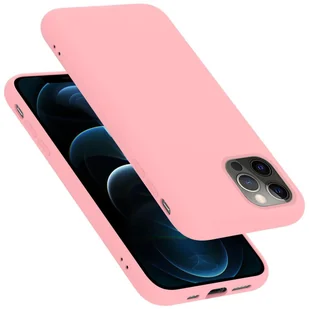 Pokrowiec Do Apple iPhone 13 PRO Etui w LIQUID RÓŻOWY TPU Silikon Case Cover Obudowa Ochronny Cadorabo - Etui i futerały do telefonów - miniaturka - grafika 1