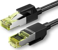 Kable komputerowe i do monitorów - Ugreen UGREEN NW150 Kabel sieciowy w oplocie, Ethernet RJ45, Cat.7, F/FTP, 5m czarny - miniaturka - grafika 1