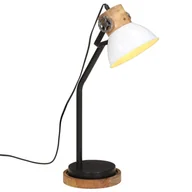 Lampy stojące - vidaXL Lampa stołowa, 25 W, biała, 18x18x60 cm, E27 - miniaturka - grafika 1