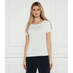 EA7 T-shirt Regular Fit - Koszulki i topy damskie - miniaturka - grafika 1