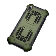 Etui i futerały do telefonów - Baseus Cold Front Cooling Case wytrzymałe etui pokrowiec z otworami wentylacyjnymi Apple iPhone XR zielony WIAPIPH61-LF06 uniwersalny 41902 - miniaturka - grafika 1