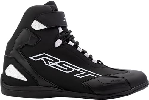 RST Sabre Moto Shoe Mens CE Boot Black/Black/White