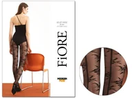 Rajstopy - Rajstopy W Kwiaty Ze Szwem 30Den Black 2 - miniaturka - grafika 1