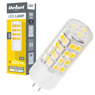 Lampa led Rebel 4W G4 4000K 12V - Żarówki LED Lampa led Rebel 4W G4 4000K 12V - Żarówki LED - miniaturka - grafika 1
