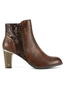 Botki damskie - Mustang Botki 1335-501 Brązowy - miniaturka - grafika 1