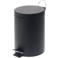 Kosze na śmieci - Kosz nierdzewny MONO Malva 3 l czarny - miniaturka - grafika 1