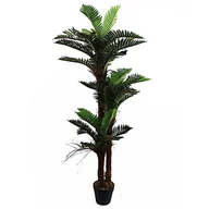 Sztuczne drzewka - Leaf Duże sztuczne drzewo, 125 cm UV na zewnątrz, palma, 150 cm - miniaturka - grafika 1