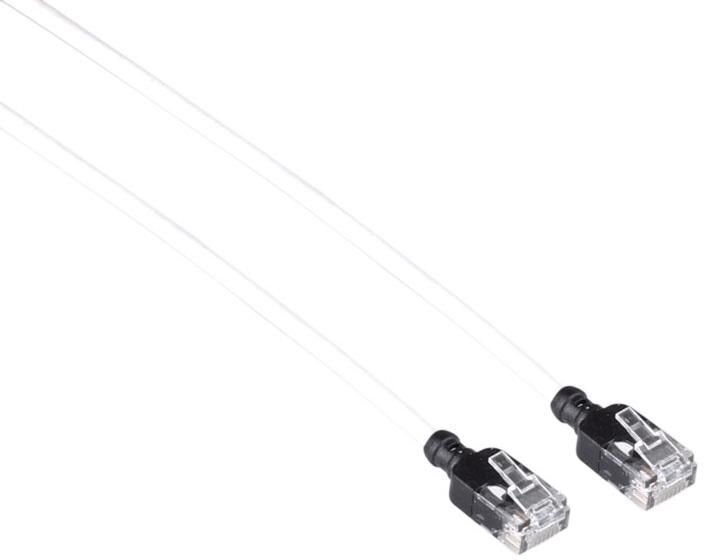 Mercodan Kabel sieciowy RJ-45, Cat.6a, U/UTP, LSZH, Slim, biały, 10 m 371929100