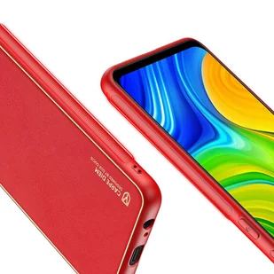Dux Ducis Yolo eleganckie etui pokrowiec ze skóry ekologicznej Xiaomi Redmi 10X 4G / Xiaomi Redmi Note 9 czerwony - Etui i futerały do telefonów - miniaturka - grafika 8
