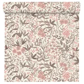 Tapety - Tapeta Kwiatki różowa winylowa na flizelinie - miniaturka - grafika 1