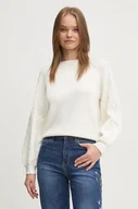 Swetry damskie - Desigual sweter REGINA damski kolor beżowy  24WWJF35 - miniaturka - grafika 1