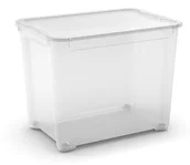 Pudła i pojemniki do przechowywania - Pojemnik z przykrywką 70L Curver T Box, transparentny - miniaturka - grafika 1