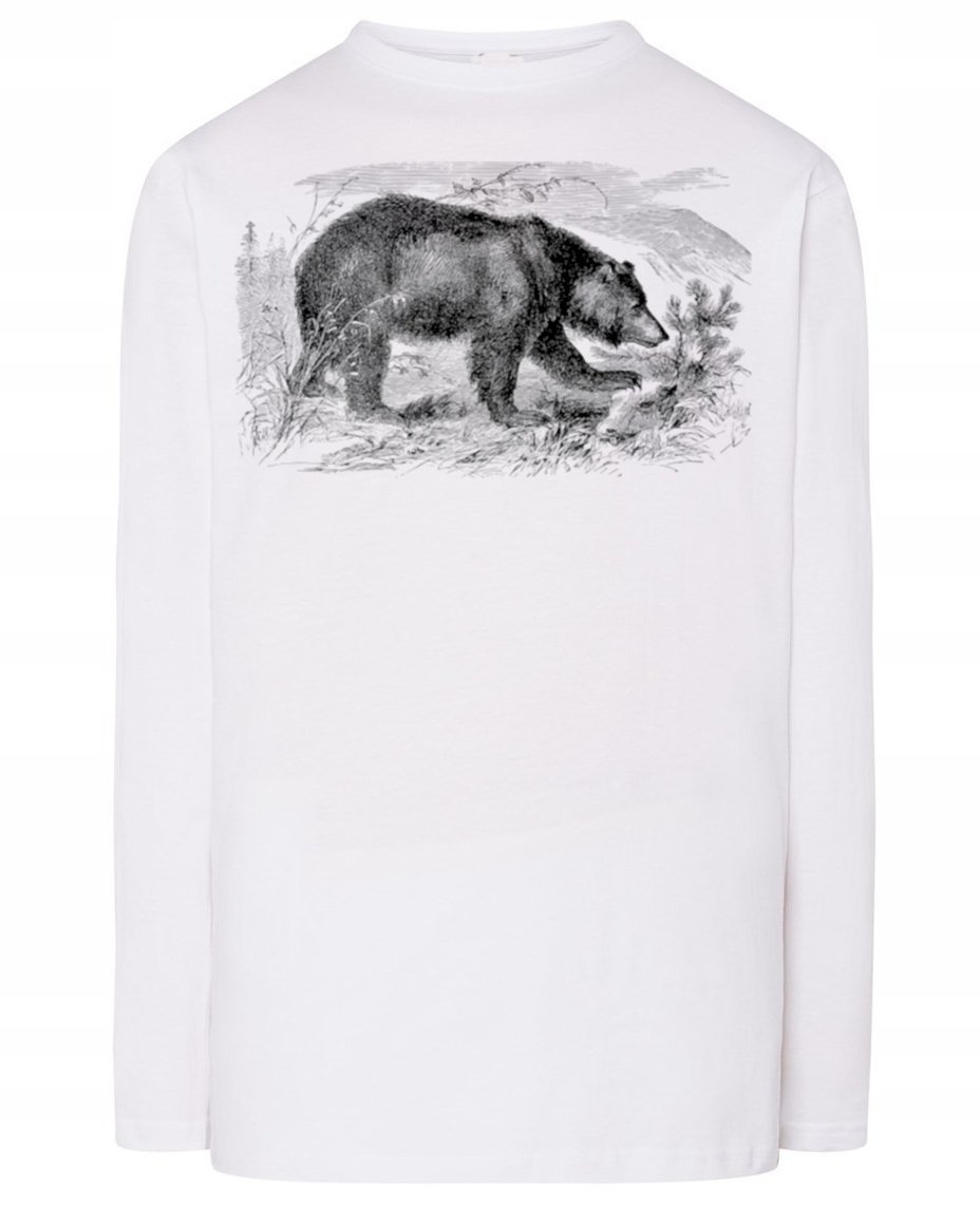 Longsleeve męski nadruk Miś Niedźwiedź r.3XL