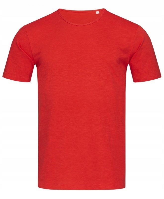 T-shirt męski Koszulka męska bawełniana STEDMAN ST9400 Crimson Red L