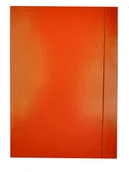 Teczki i skoroszyty - Teczka lakierowana z gumką A4 Pomarańczowa - miniaturka - grafika 1