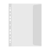 Koszulki na dokumenty - Koszulka zawieszkowa z klapką boczną A4 100mic MARKA KBK 10szt. /200-0138/ - miniaturka - grafika 1