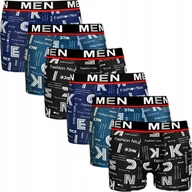 Majtki męskie - BOKSERKI MĘSKIE MAJTKI BAMBUSOWE ŚMIESZNE KOLOROWE 6 SZTUK PREZENT - miniaturka - grafika 1