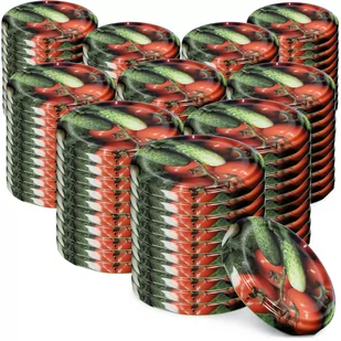Metalowe wieczka do słoików 100 szt. 66mm "Warzywa" - Pojemniki kuchenne Metalowe wieczka do słoików 100 szt. 66mm "Warzywa" - Pojemniki kuchenne - miniaturka - grafika 1