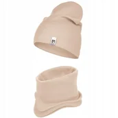 Czapki dla dzieci - Czapka Dziecięca Wiosenna Jesienna Komin Komplet Bawełna Dla Dzieci 48-56 - miniaturka - grafika 1