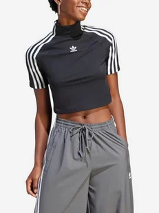 Top damski krótki Adidas IV9323 L Czarny (4067886968028) - Bluzki damskie - miniaturka - grafika 1