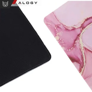 Podkładka na biurko pod myszkę mysz klawiaturę Mata ochronna antypoślizgowa gamingowa XXL 88x40 Alogy Marmur Różowa - Podkładki pod mysz Podkładka na biurko pod myszkę mysz klawiaturę Mata ochronna antypoślizgowa gamingowa XXL 88x40 Alogy Marmur Różowa - Podkładki pod mysz - miniaturka - grafika 17