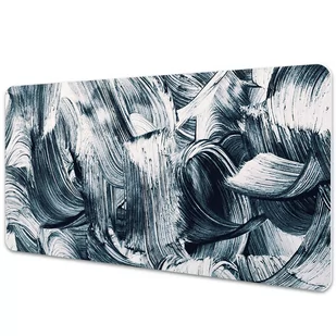 Podkładka na biurko z nadrukiem Ciemne ślady pędzla 90x45 cm - Podkładki na biurko - miniaturka - grafika 1
