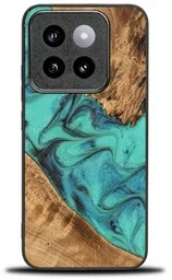 Bewood Drewniane etui do Xiaomi 14T Pro, Unique Turquoise - Etui i futerały do telefonów - miniaturka - grafika 1