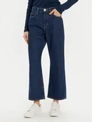 Spodnie damskie - Tommy Hilfiger Jeansy WW0WW42199 Granatowy Loose Fit - miniaturka - grafika 1