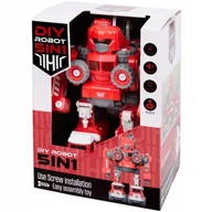 Zabawki zdalnie sterowane - DIY Robot 5w1 Autorobot czerwony z 5 pojazdów - miniaturka - grafika 1