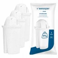Wkłady filtrujące - 3x Filtr do wody Wessper do dzbanek szklany Wessper D2 Borosilicate 3,3l - miniaturka - grafika 1