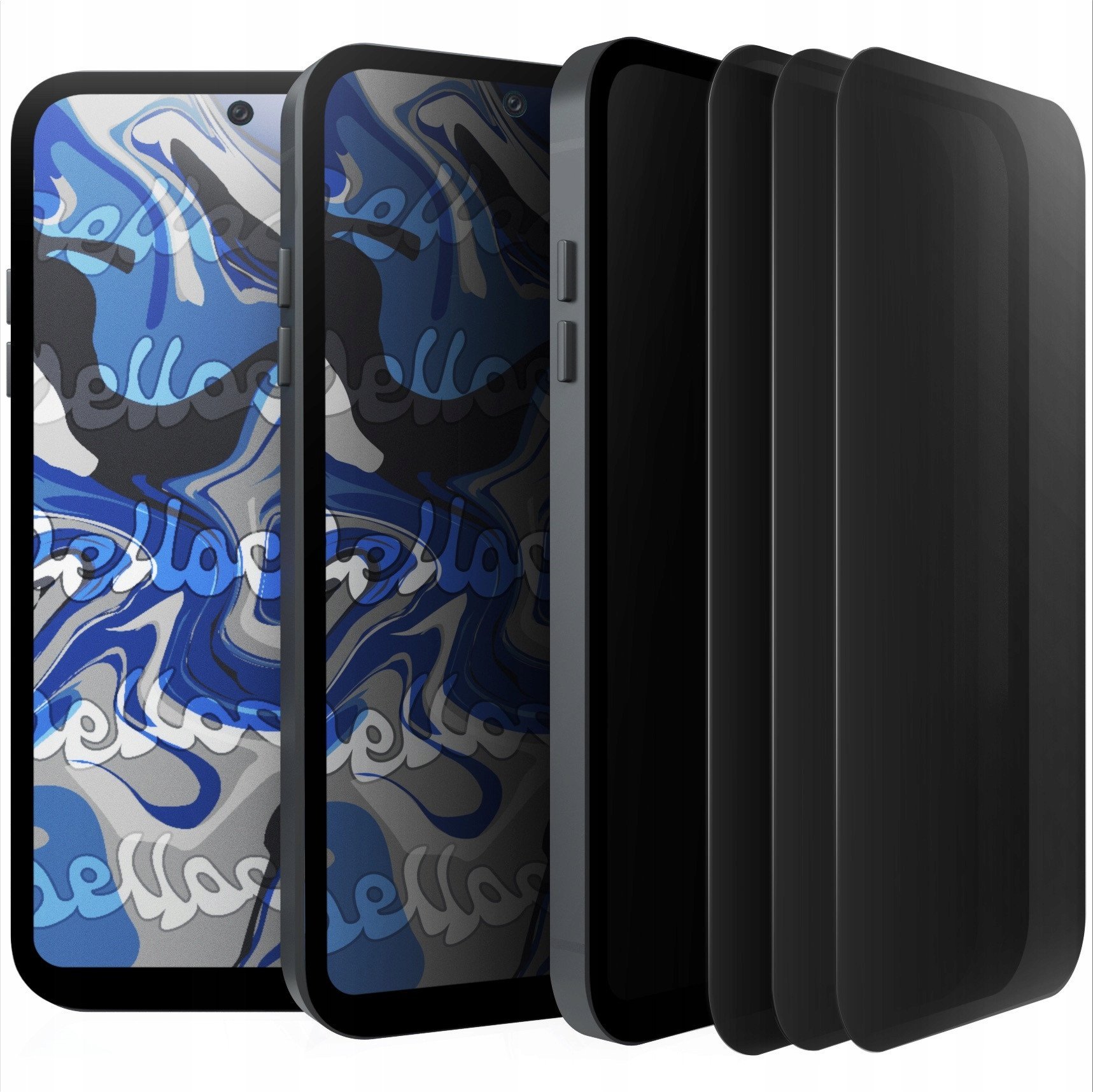 [3-pak] Szkło Hartowane Do Realme 12 Pro Plus Curved, Antyszpiegowskie