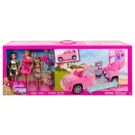 Lalki dla dziewczynek - Mattel Lalka Barbie Otwierany pojazd GFF58 - miniaturka - grafika 1