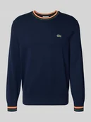 Swetry męskie - Sweter z dzianiny o kroju regular fit z czystej bawełny - miniaturka - grafika 1