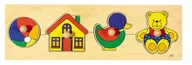 Puzzle - Goki Puzzle dla najmłodszych z uchwytami Zabawki ! - miniaturka - grafika 1