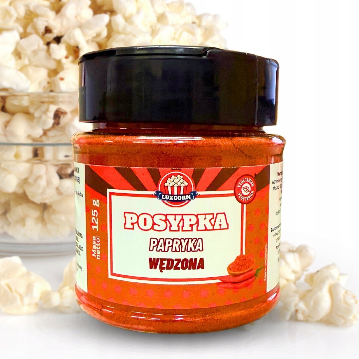 Posypka posypki Przyprawa do POPCORNU PAPRYKA WĘDZONA 125g
