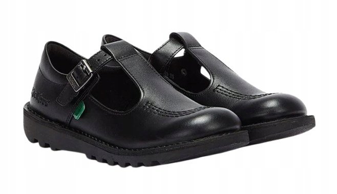 Kickers Półbuty Dziecięce Czarne Skórzane 26 Jtd