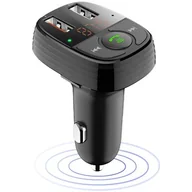 Transmitery FM - Devia Devia transmiter FM Smart czarny MP3 2USB QC 3.0 + 1,5A - miniaturka - grafika 1
