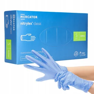 Nitrylex, Rękawice Nitrylowe Blue, 100szt. - Rękawiczki jednorazowe - miniaturka - grafika 1