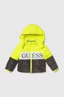 Kurtki i płaszcze dla chłopców - Guess kurtka dziecięca kolor szary - miniaturka - grafika 1