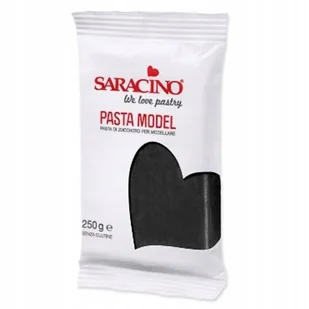 LUKIER MASA CUKROWA SARACINO CZARNY 250g - Dodatki do ciast w proszku - miniaturka - grafika 1