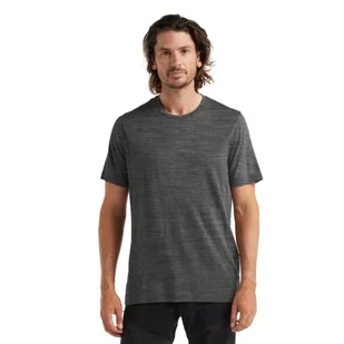 Koszulka termoaktywna męska Icebreaker Tech Lite II SS Tee gritstone heather - XXL - Bielizna sportowa męska - miniaturka - grafika 1