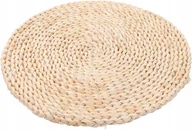 Pufy i podnóżki - PLECIONA MATA TATAMI PUFA PODUSZKA PODŁOGOWA 50CM - miniaturka - grafika 1
