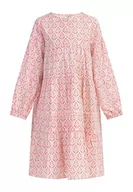 Sukienki - Scabbo Dziewczęca letnia sukienka Mimo Dress, różowy neonowy, 128 cm - miniaturka - grafika 1