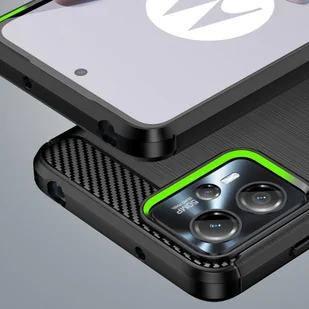 Etui Carbon Case do Motorola Moto G53 / G13 elastyczny czarny - Etui i futerały do telefonów - miniaturka - grafika 7