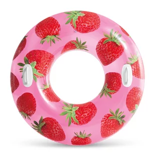 Koło do pływania dla dziecka 107 cm Truskawka Intex 56261 - Materace dmuchane i koła do pływania - miniaturka - grafika 1