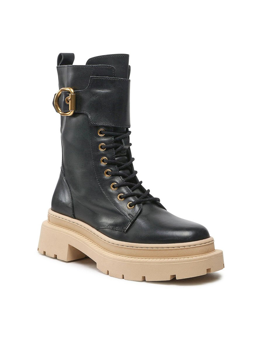Gino Rossi Trapery Damskie Czarny 222FW105