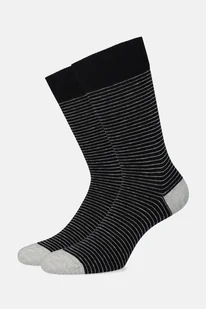 Skarpety Czarne w Paski - Skarpetki męskie - miniaturka - grafika 1