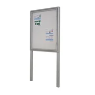 Gabloty - Gablota informacyjna jednodrzwiowa zewnętrzna wolnostojąca - miniaturka - grafika 1